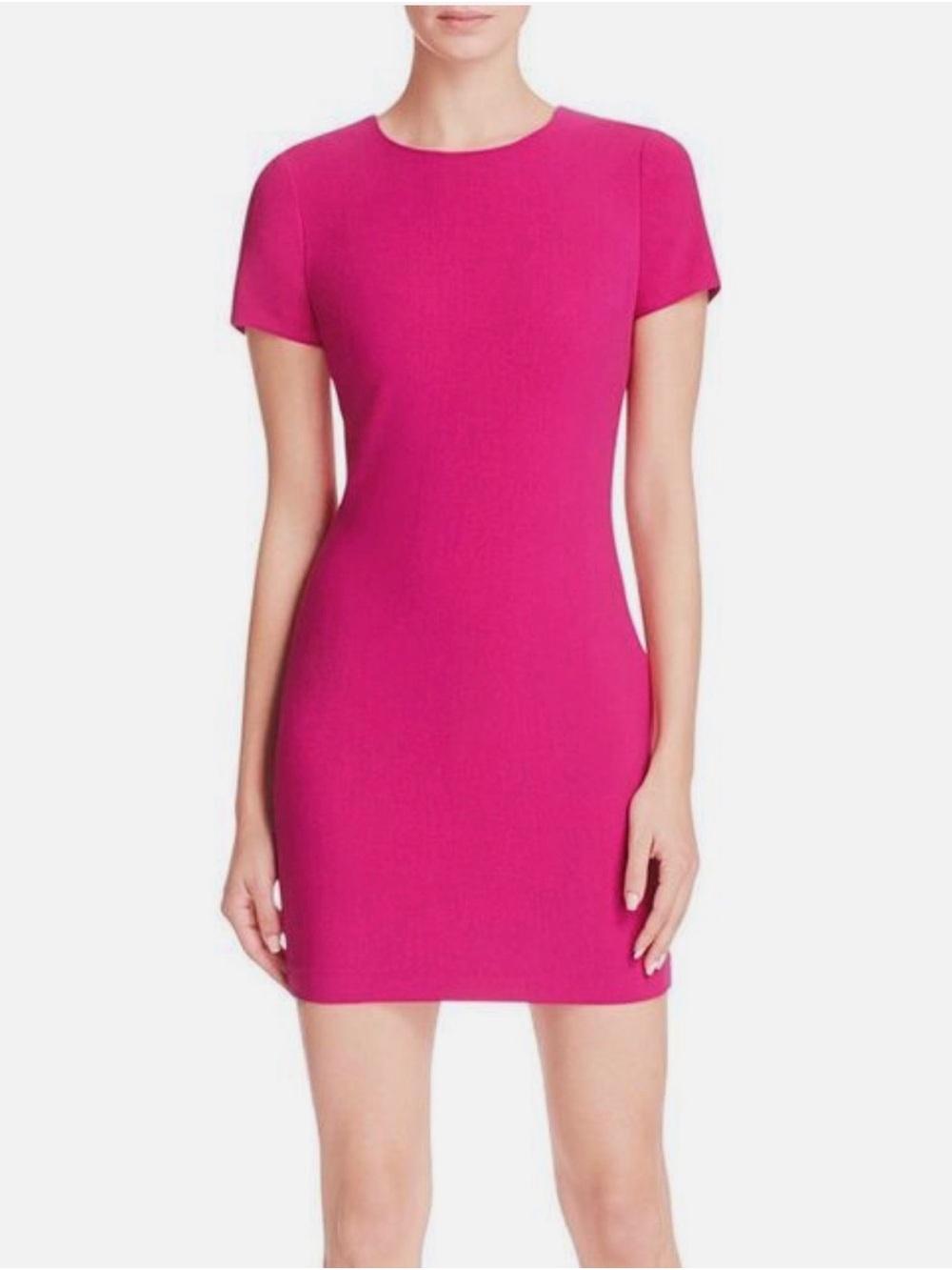 LIKELY Manhattan Dress Pink Short-Sleeve bodycon
